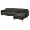 Smedstorp 4-seat with chaise longue right cover