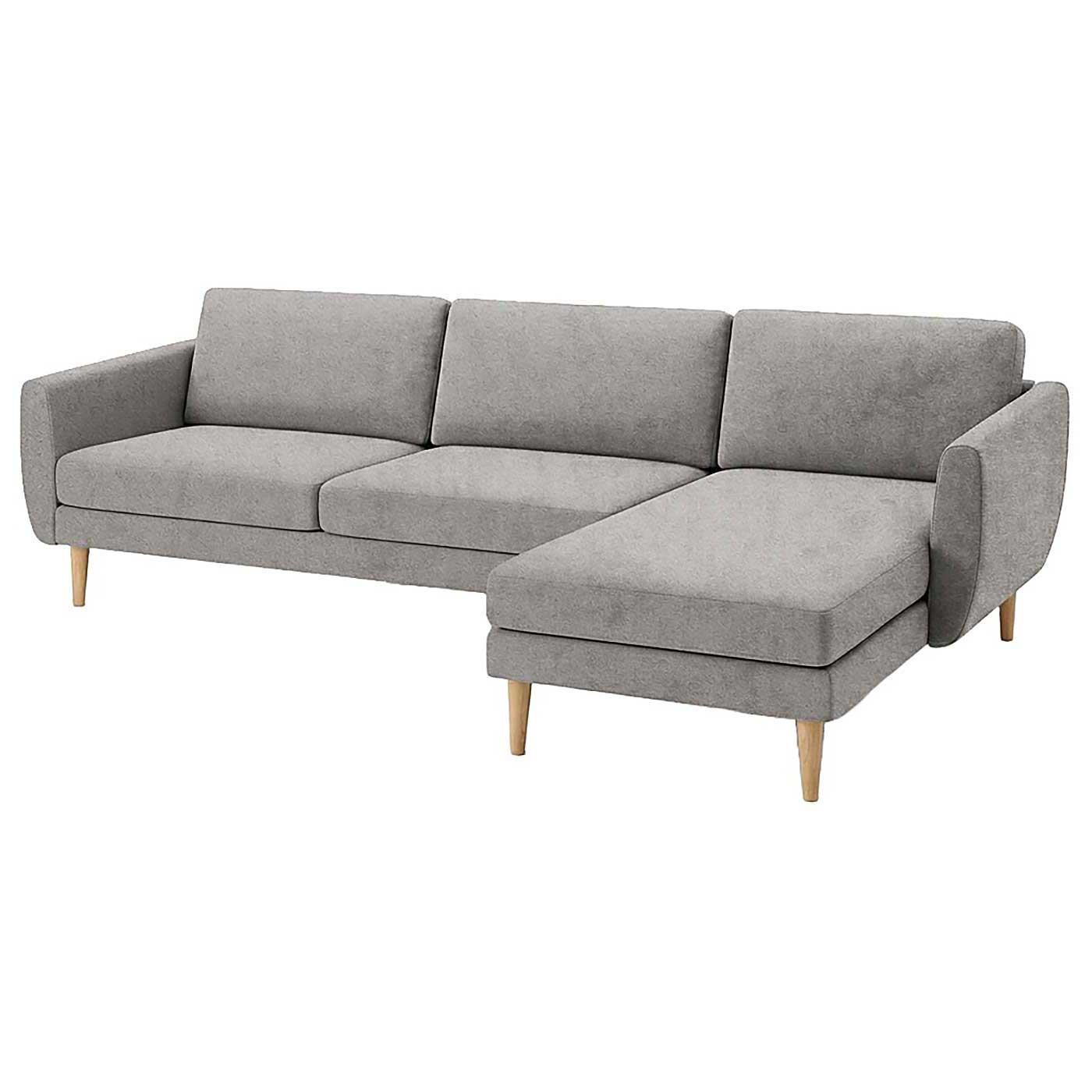 Smedstorp 4-seat with chaise longue right cover