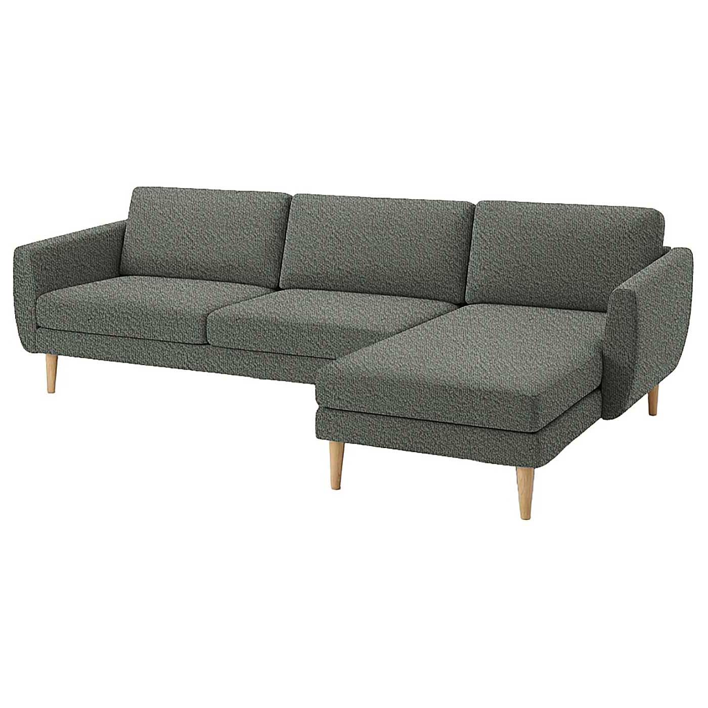 Smedstorp 4-seat with chaise longue right cover