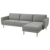 Smedstorp 4-seat with chaise longue right cover