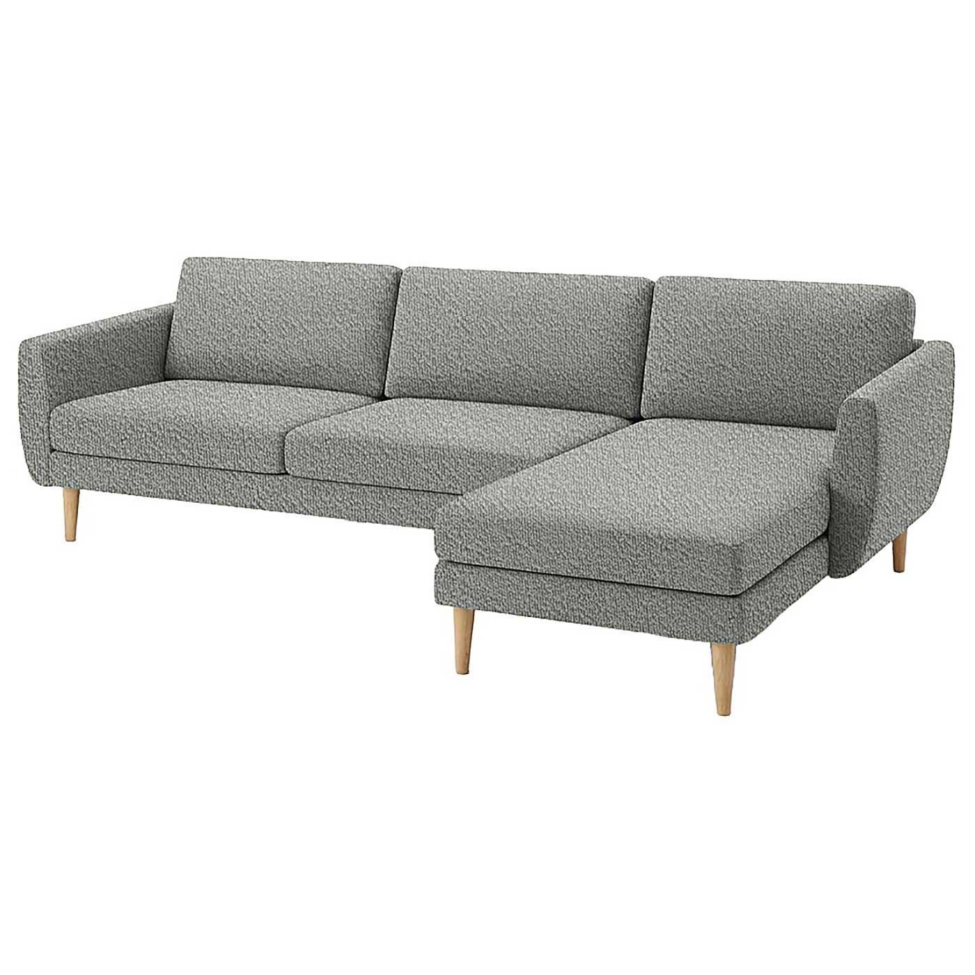 Smedstorp 4-seat with chaise longue right cover