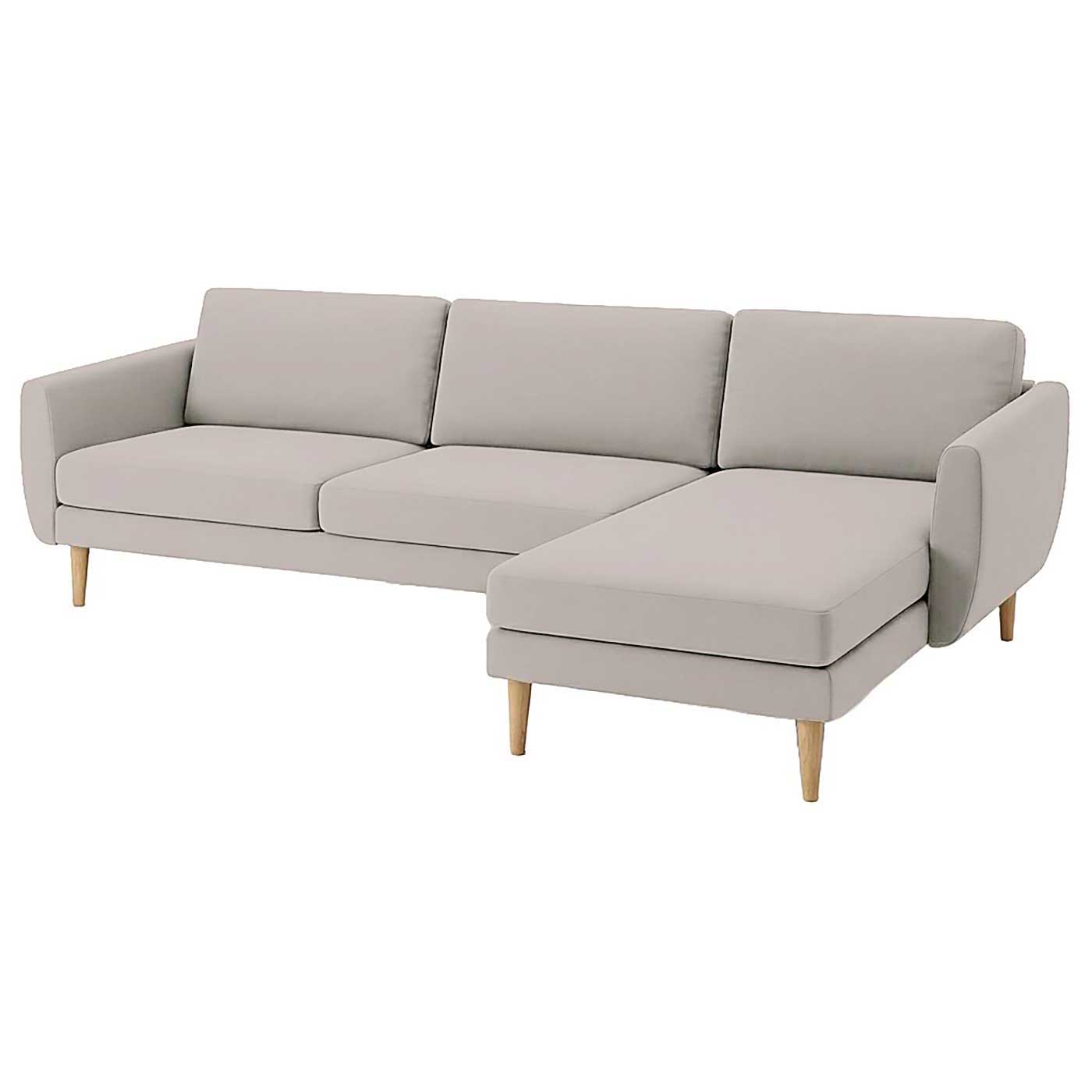 Smedstorp 4-zits met chaise longue rechts hoes Smedstorp-4-seater-chaise-rechts-grey — Norsemaison