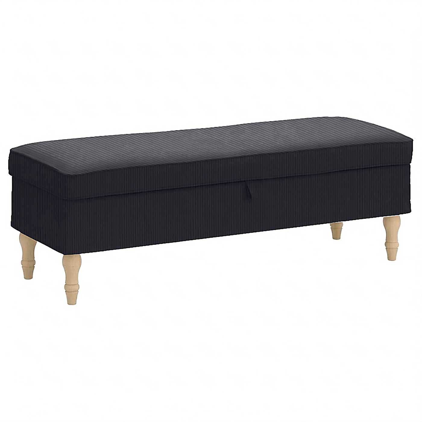 Stocksund voetenbank met opberger hoes