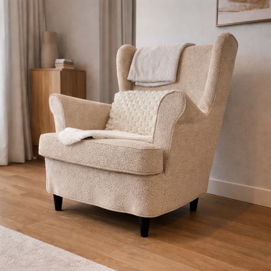 Strandmon Hoes Strandmon_Royal_Boucle_Beige-pichi — Norsemaison