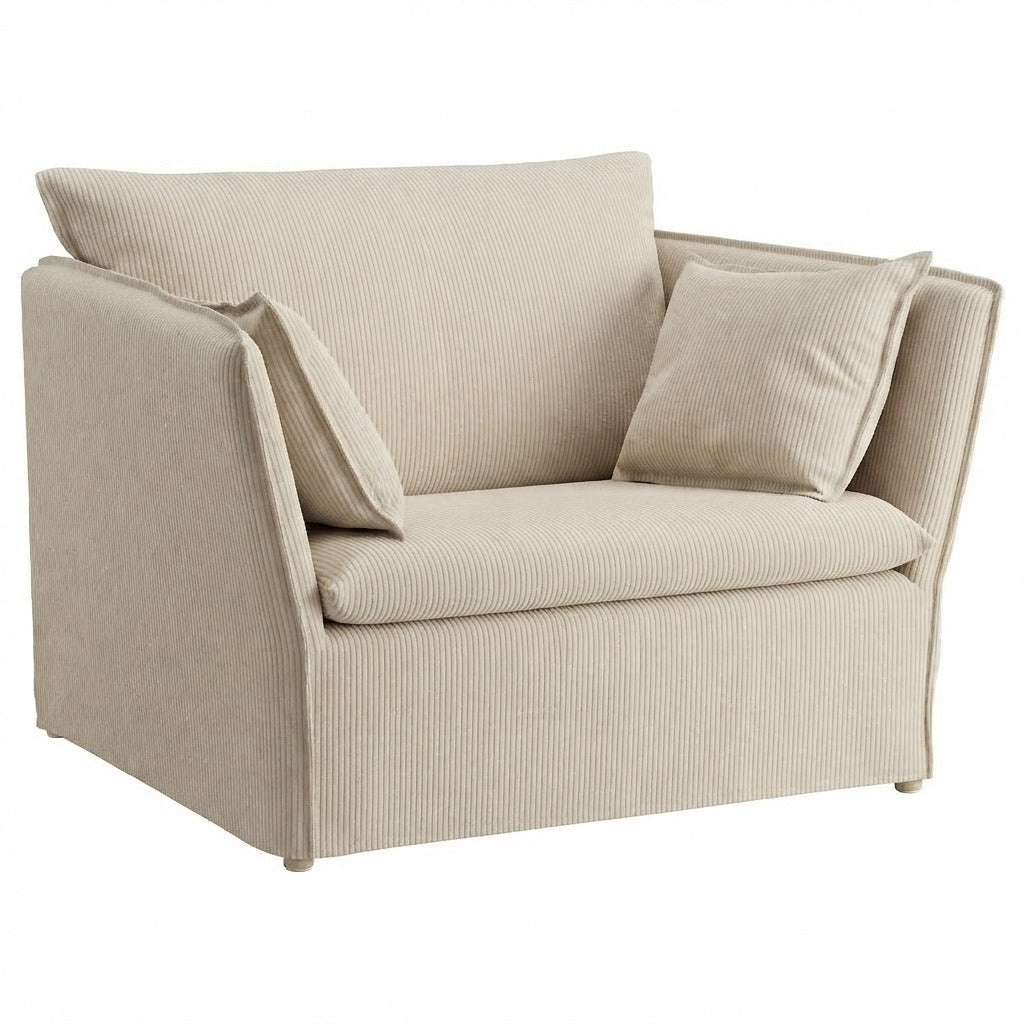 BACKSÄLEN Fauteuil Hoes Corduroy 3 — Norsemaison [nm-render]