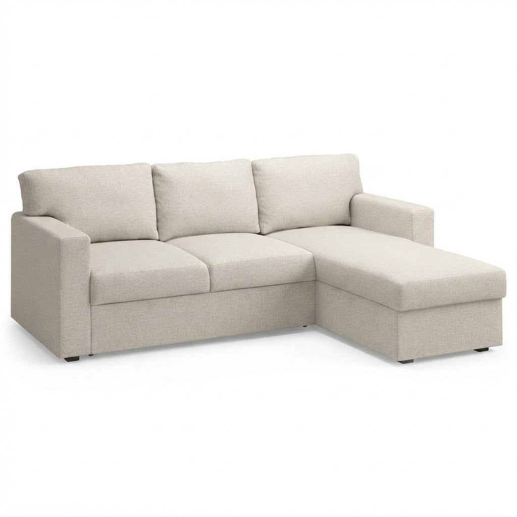 Bårslöv 3-zits Slaapbank met chaise longue links hoes Imperia 1 — Norsemaison [nm-render]