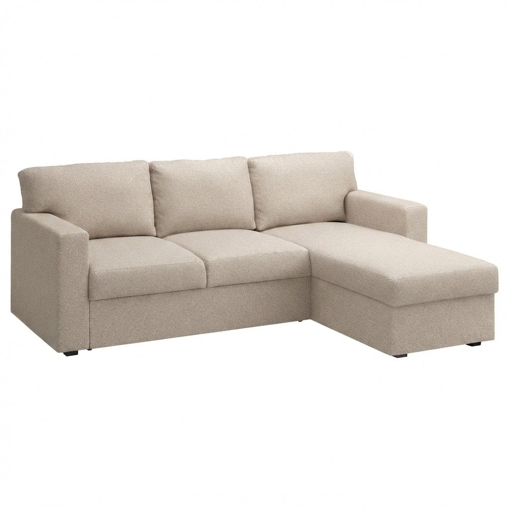 Bårslöv 3-zits Slaapbank met chaise longue links hoes Imperia 2 — Norsemaison [nm-render]
