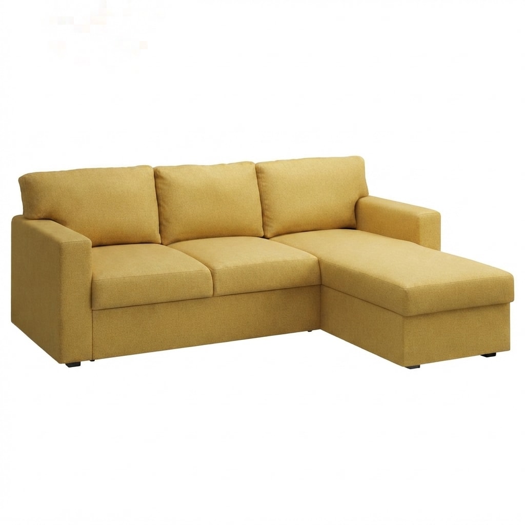 Bårslöv 3-zits Slaapbank met chaise longue links hoes Imperia 3 — Norsemaison [nm-render]