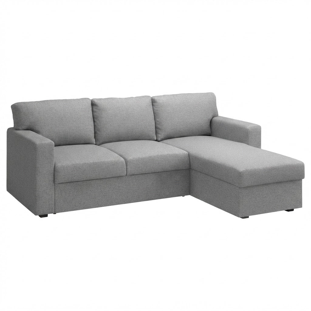 Bårslöv 3-zits Slaapbank met chaise longue links hoes Imperia 6 — Norsemaison [nm-render]