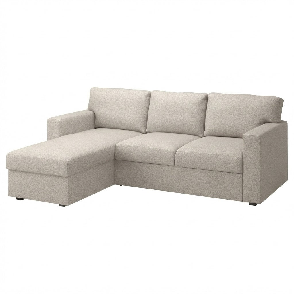 Bårslöv 3-zits Slaapbank met chaise longue rechts Hoes Imperia 1 — Norsemaison [nm-render]