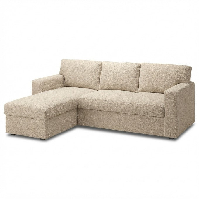 Bårslöv 3-zits Slaapbank met chaise longue rechts Hoes Royal Bouclé 4 — Norsemaison [nm-render]