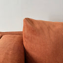 Landskrona 4-zits met chaise longue rechts Hoes - Corduroy Roest Oranje #9 corduroy_roest_9_nockeby — Norsemaison