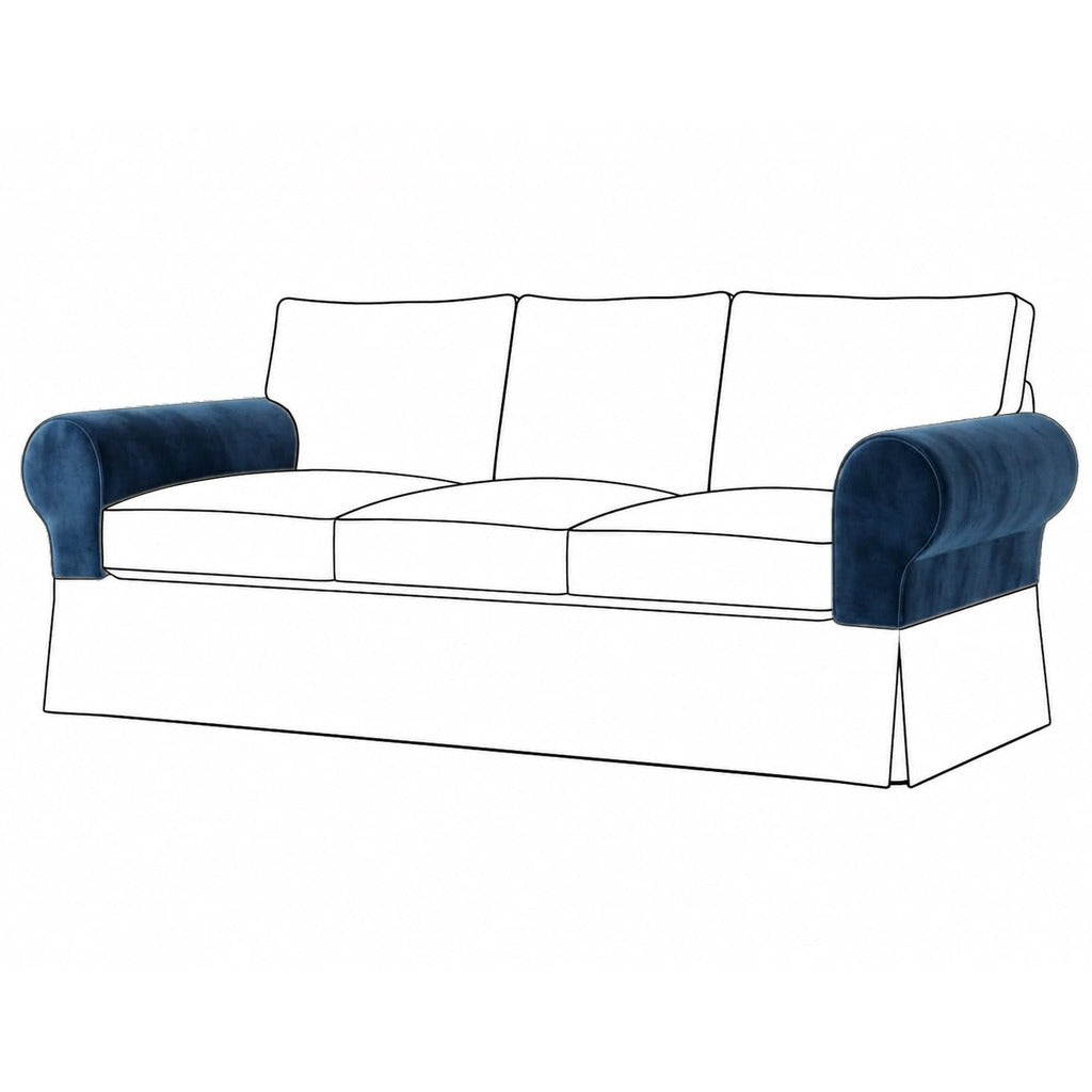 Ektorp Armleuningbeschermers Blauw #66 — Norsemaison [nm-render]