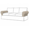 Ektorp Armleuningbeschermers Chenille Beige #9 — Norsemaison [nm-render]