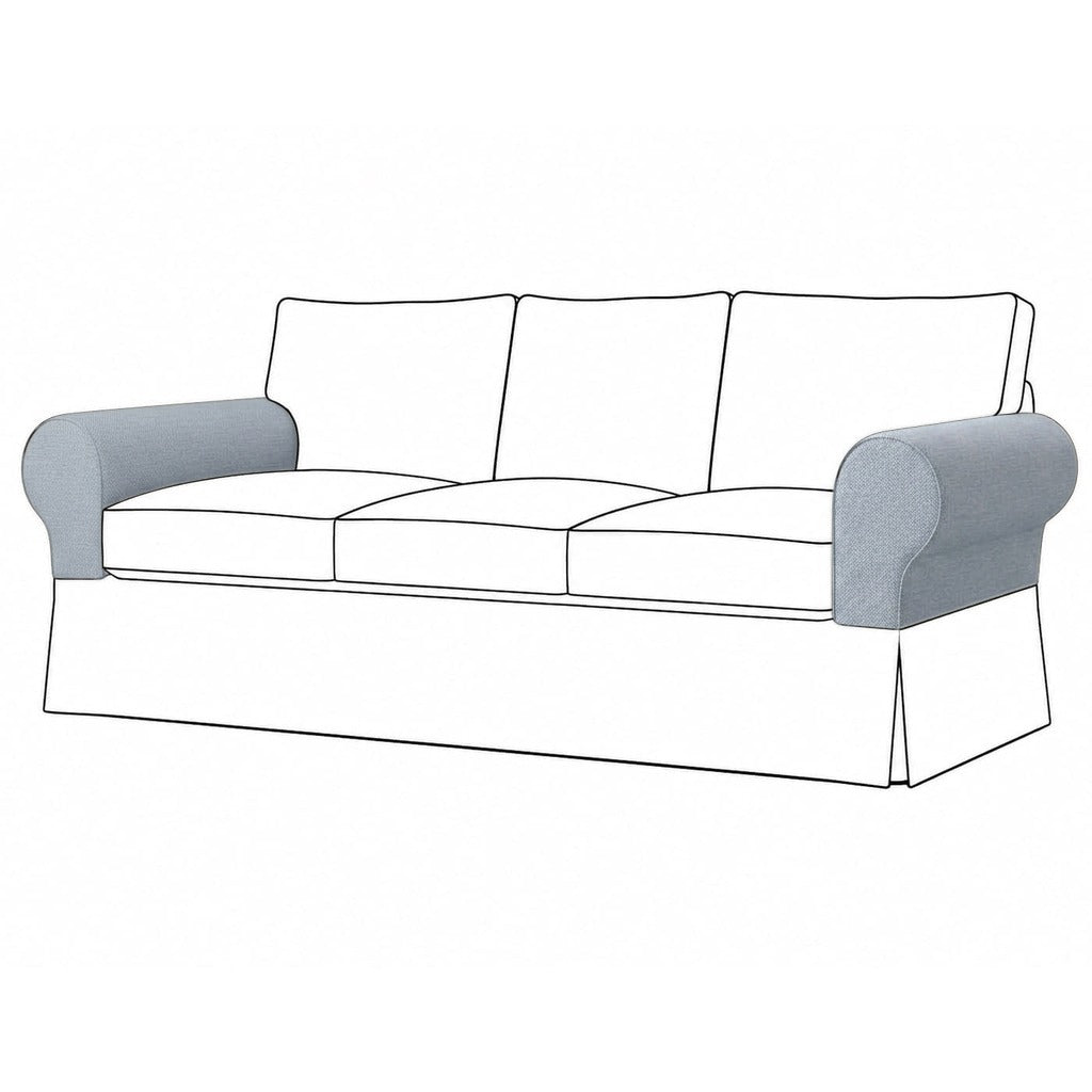 Ektorp Armleuningbeschermers Classic Licht Blauw #6 — Norsemaison [nm-render]