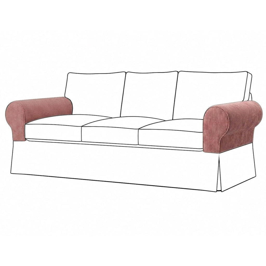 Ektorp Armleuningbeschermers Corduroy Vintage Roze #6 — Norsemaison [nm-render]