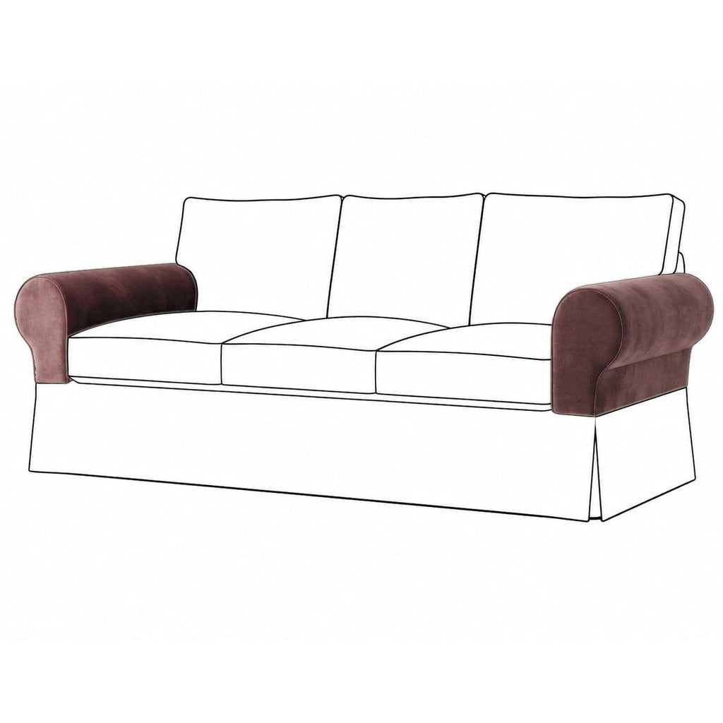 Ektorp Armleuningbeschermers Oud roze #32 — Norsemaison [nm-render]