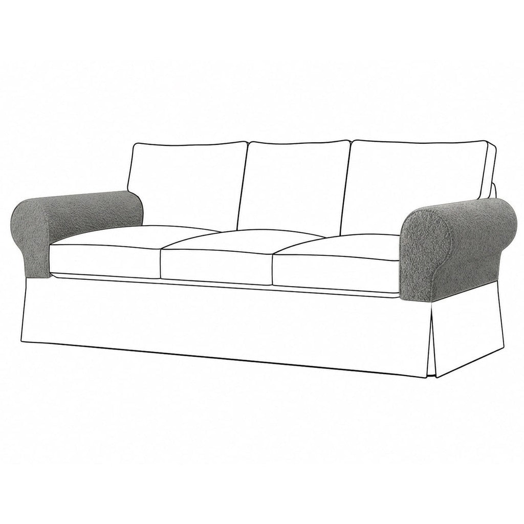 Ektorp Armleuningbeschermers Royal Bouclé – Grijs #12 — Norsemaison [nm-render]