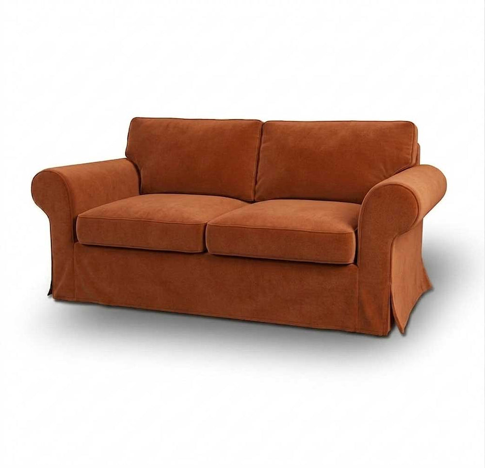 Ektorp 2-zits slaapbank hoes - Fluweel Roest #34 ektorp2_fluweel_34 — Norsemaison