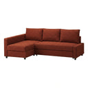 Friheten Eckschlafsofa rechts Bezug – Royal Bouclé – Rost #7
