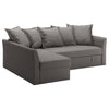 holmsund corner sofa bed grey
