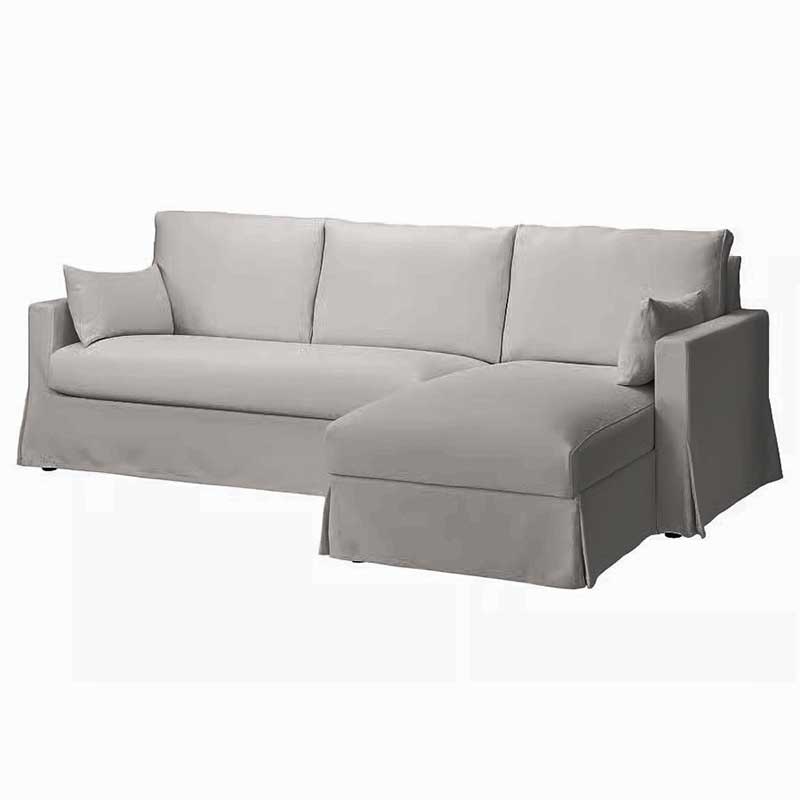 hyltarp 3 posti chaise sinistra grigio
