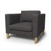 Karlstad Fauteuil Hoes Chenille 45 — Norsemaison [nm-render]