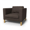 Karlstad Fauteuil Hoes Chenille 47 — Norsemaison [nm-render]