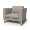 Karlstad Fauteuil Hoes Chenille 6 — Norsemaison [nm-render]