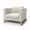 Karlstad Fauteuil Hoes Fluweel 1 — Norsemaison [nm-render]