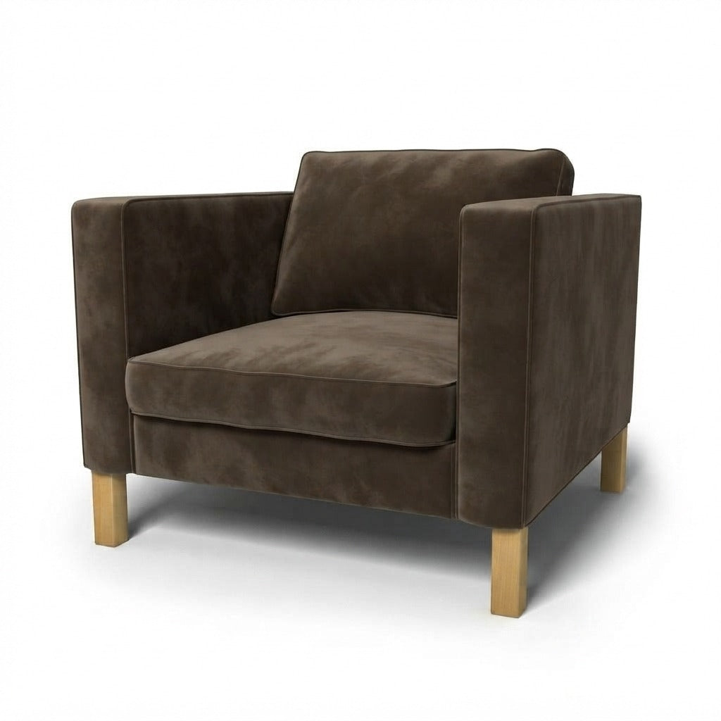 Karlstad Fauteuil Hoes Fluweel 10 — Norsemaison [nm-render]