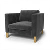 Karlstad Fauteuil Hoes Fluweel 18 — Norsemaison [nm-render]