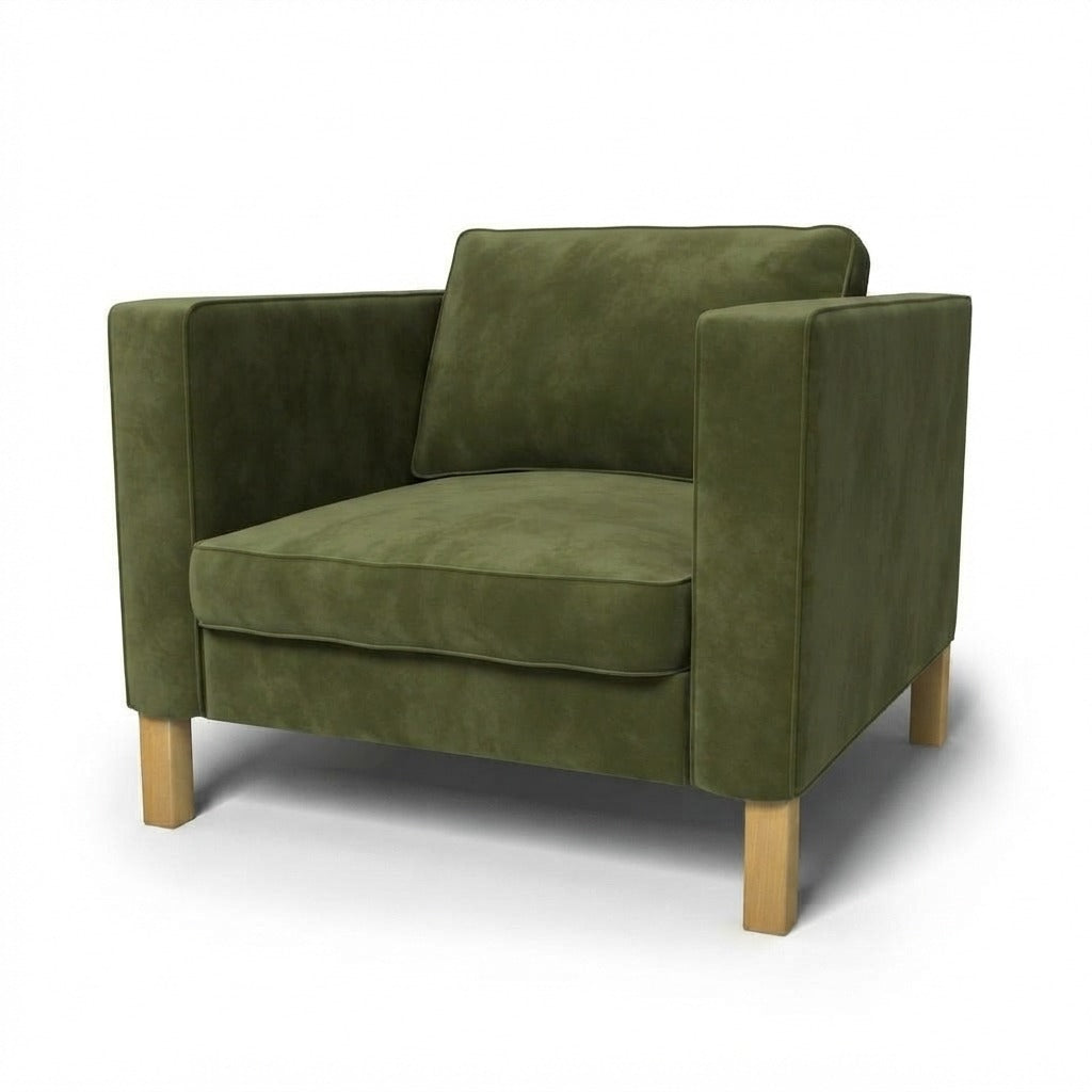 Karlstad Fauteuil Hoes Fluweel 23 — Norsemaison [nm-render]
