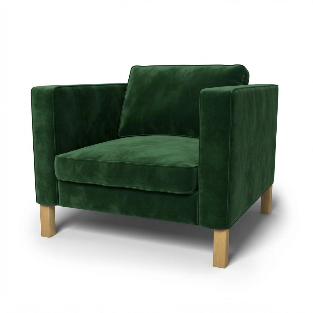 Karlstad Fauteuil Hoes Fluweel 25 — Norsemaison [nm-render]