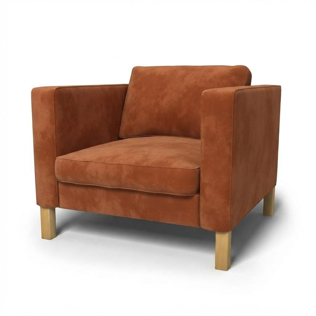 Karlstad Fauteuil Hoes Fluweel 34 — Norsemaison [nm-render]