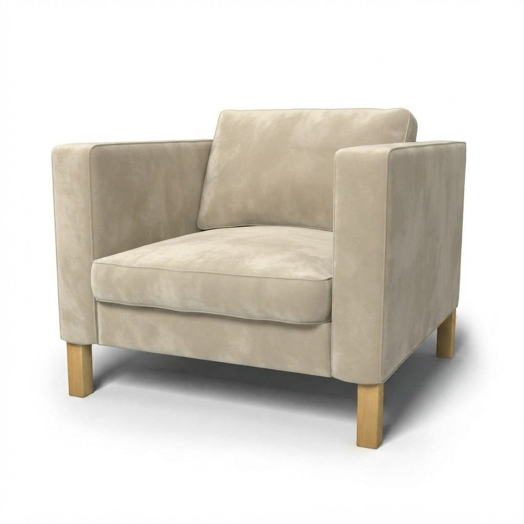 Karlstad Fauteuil Hoes Fluweel 4 — Norsemaison [nm-render]