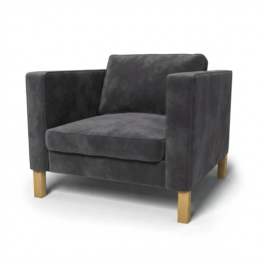Karlstad Fauteuil Hoes Fluweel 53 — Norsemaison [nm-render]
