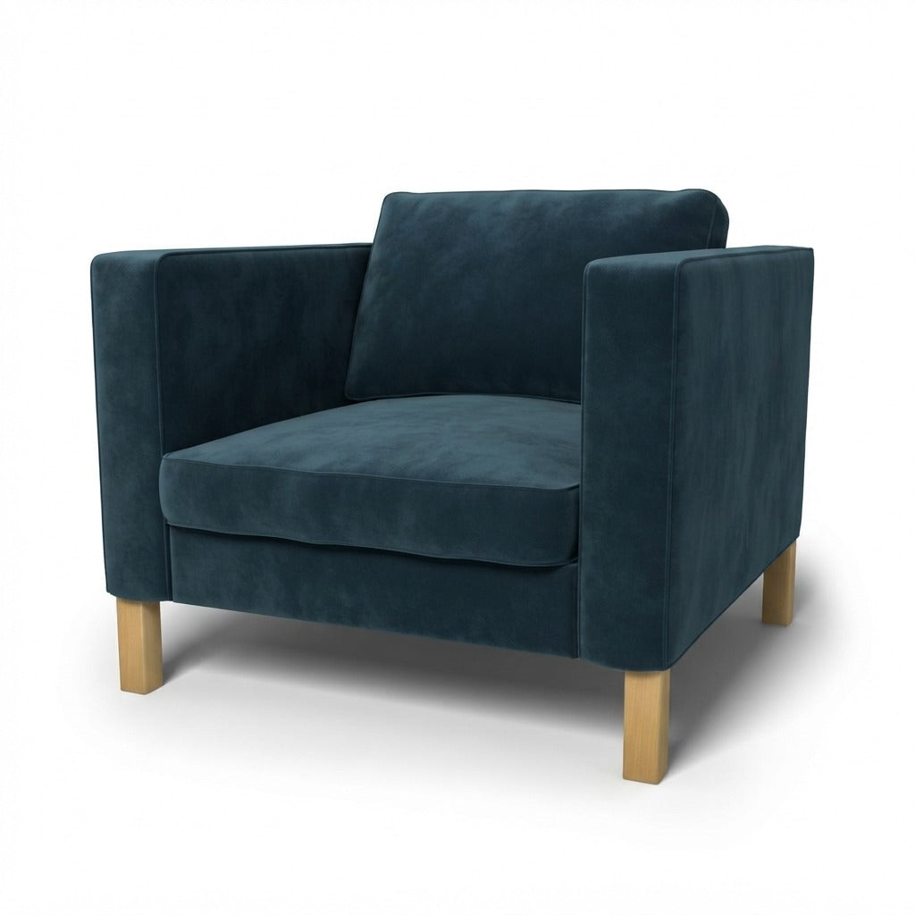Karlstad Fauteuil Hoes Fluweel 65 — Norsemaison [nm-render]