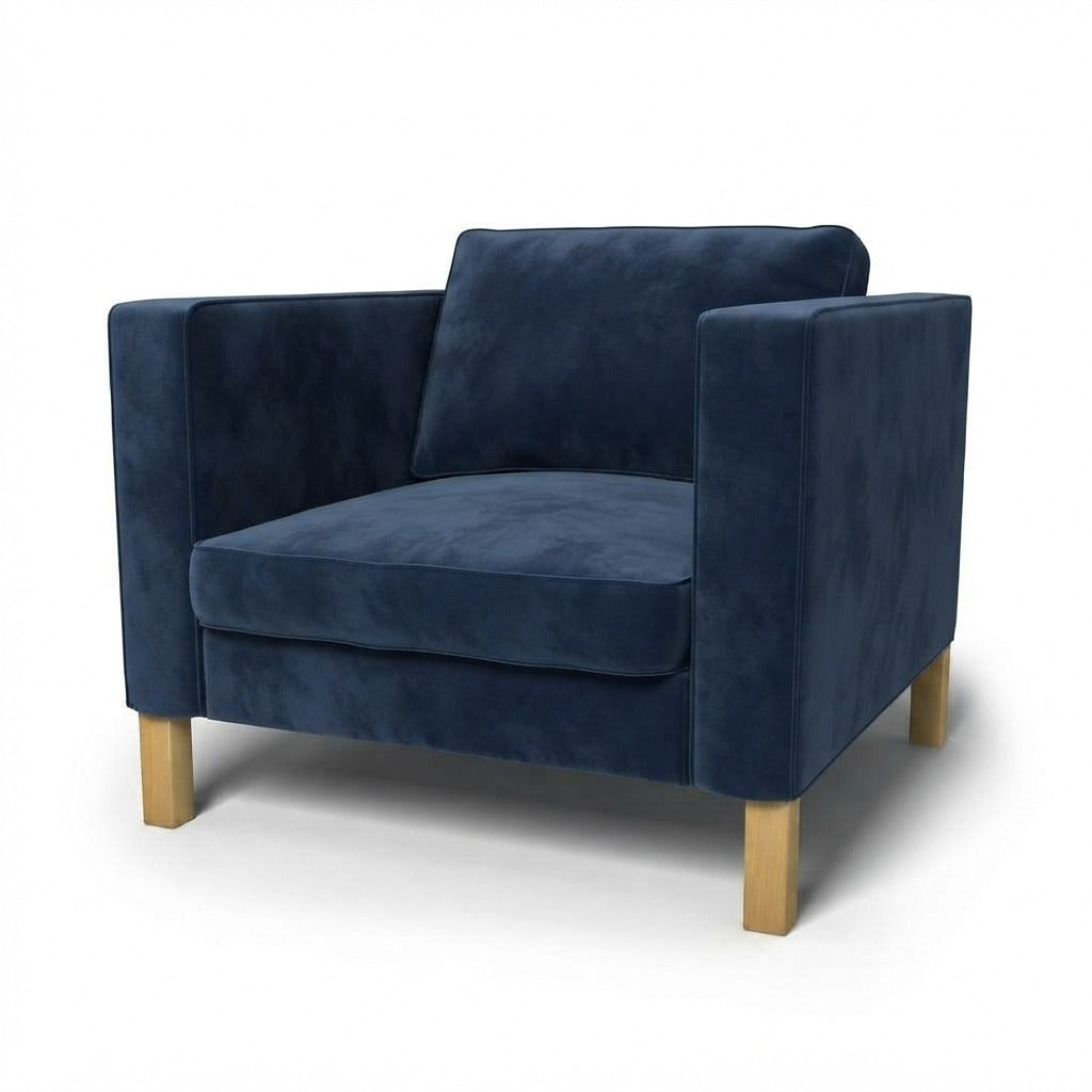 Karlstad Fauteuil Hoes Fluweel 66 — Norsemaison [nm-render]