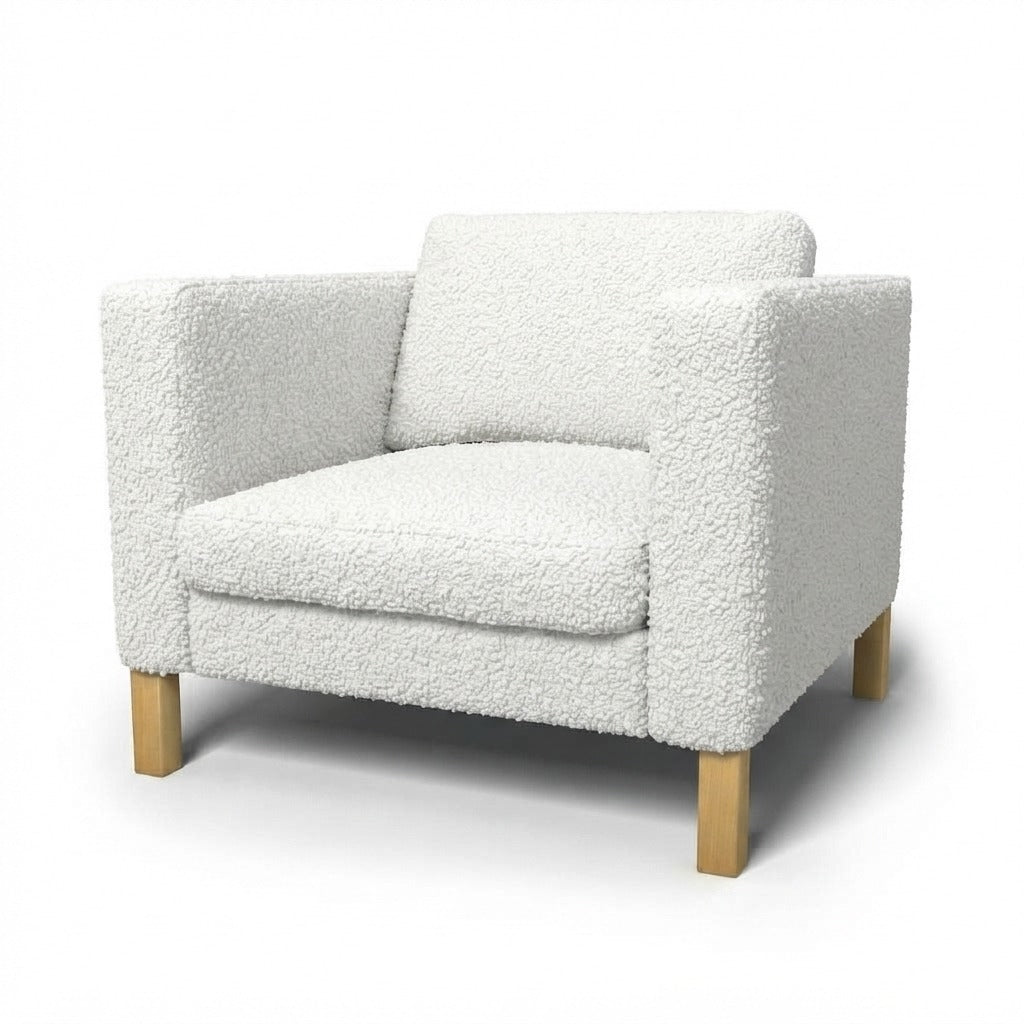 Karlstad Fauteuil Hoes Royal Bouclé 1 — Norsemaison [nm-render]
