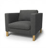 Karlstad Fauteuil Hoes Royal Bouclé 12 — Norsemaison [nm-render]