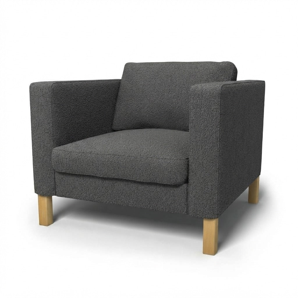 Karlstad Fauteuil Hoes Royal Bouclé 12 — Norsemaison [nm-render]
