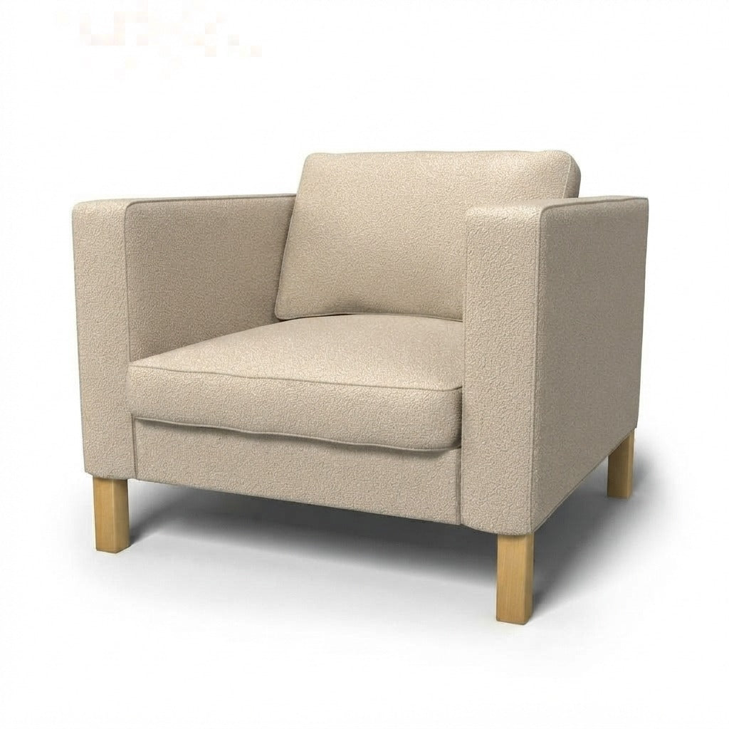 Karlstad Fauteuil Hoes Royal Bouclé 4 — Norsemaison [nm-render]