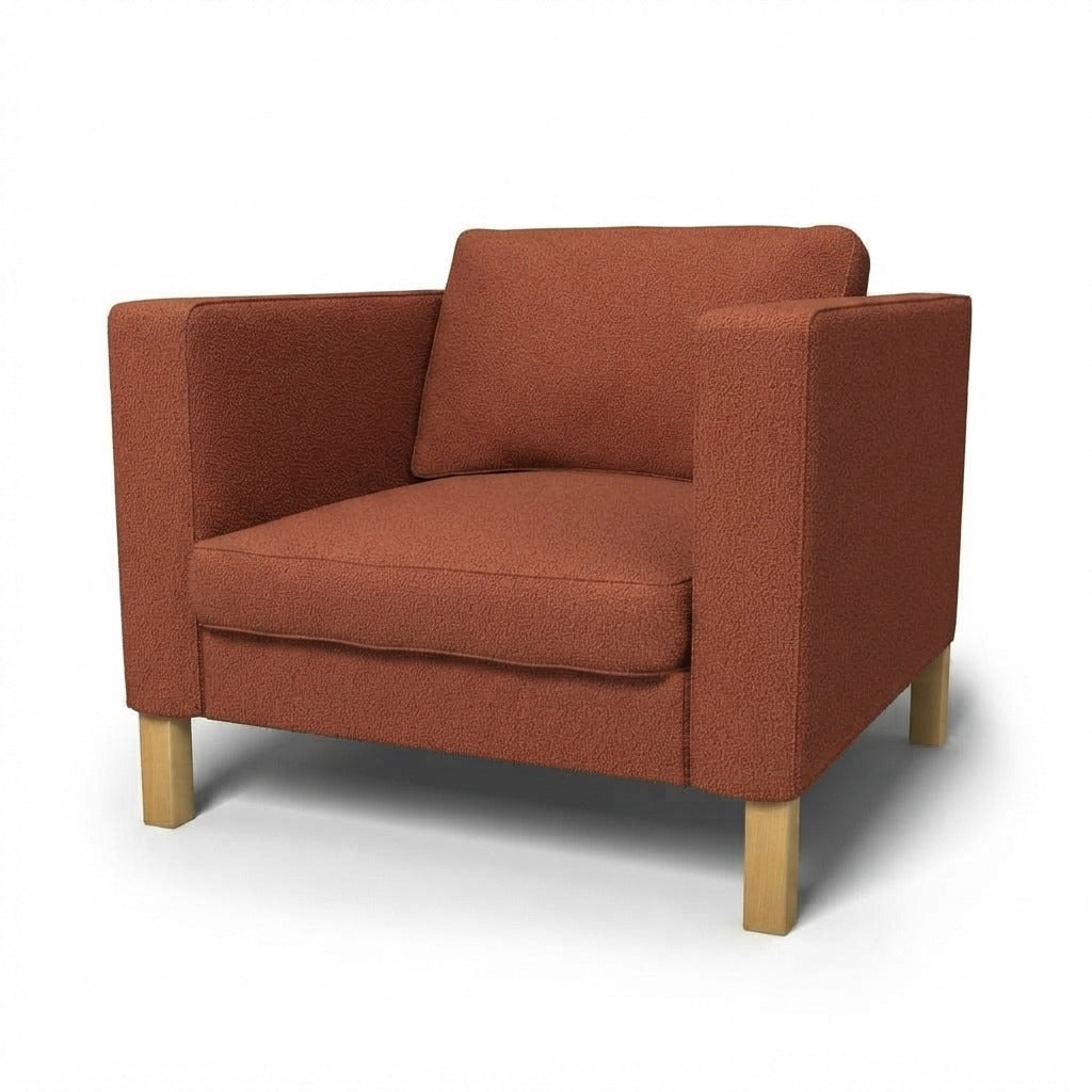 Karlstad Fauteuil Hoes Royal Bouclé 7 — Norsemaison [nm-render]