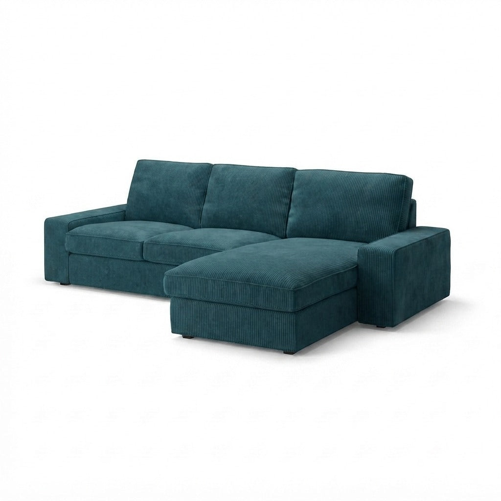 Kivik 2-zits met Chaise Longue Corduroy 15 — Norsemaison [nm-render]
