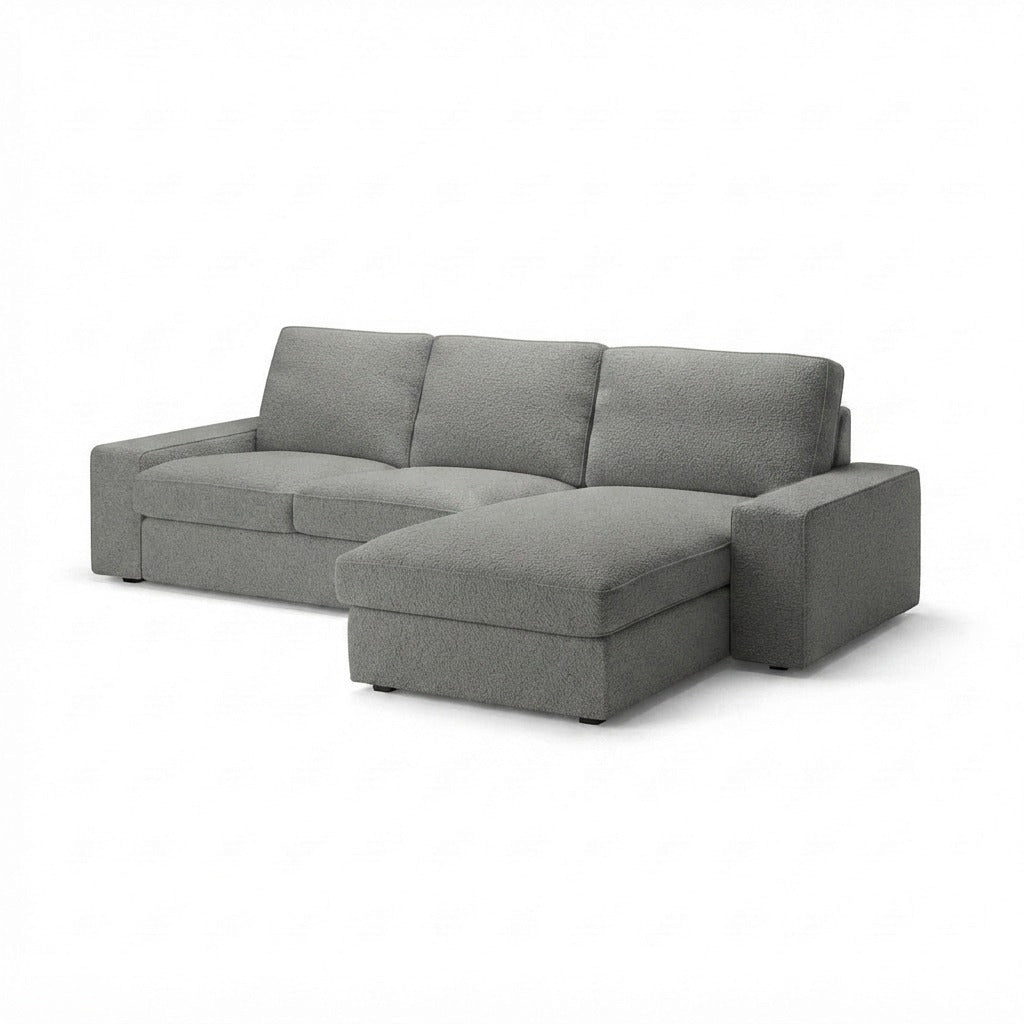 Kivik 2-zits met Chaise Longue Royal Bouclé 12 — Norsemaison [nm-render]