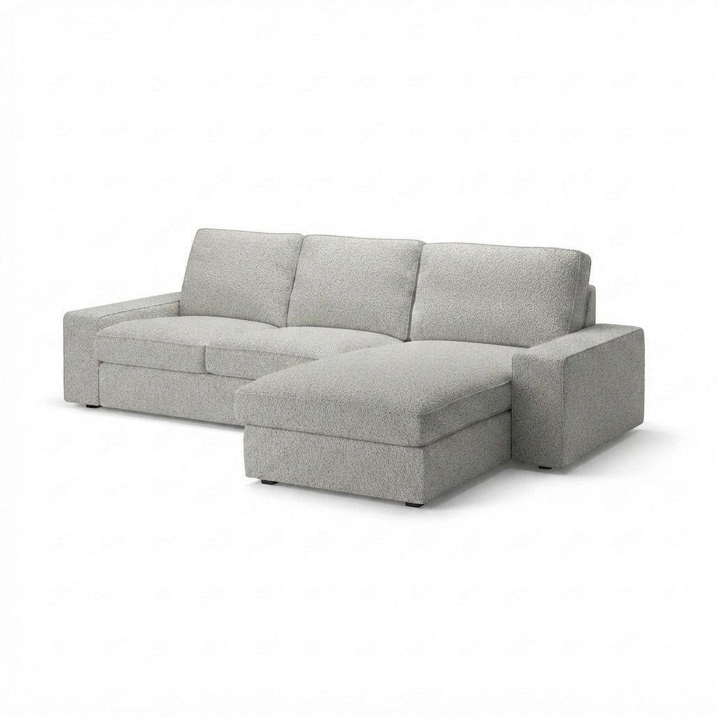 Kivik 2-zits met Chaise Longue Royal Bouclé 6 — Norsemaison [nm-render]