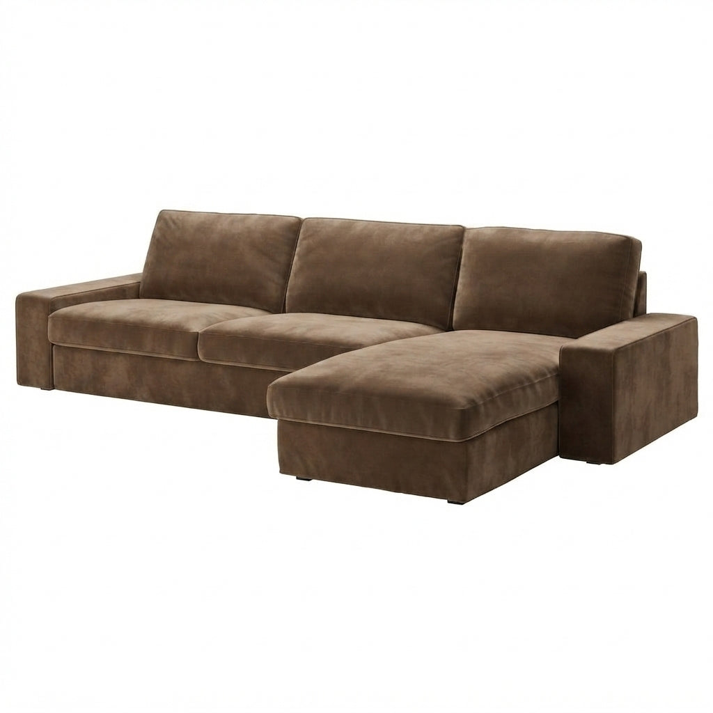 Kivik 3-zits met chaise longue hoes Caramel #10 — Norsemaison [nm-render]