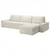 Kivik 3-zits met chaise longue hoes Classic Gebroken Wit #1 — Norsemaison [nm-render]