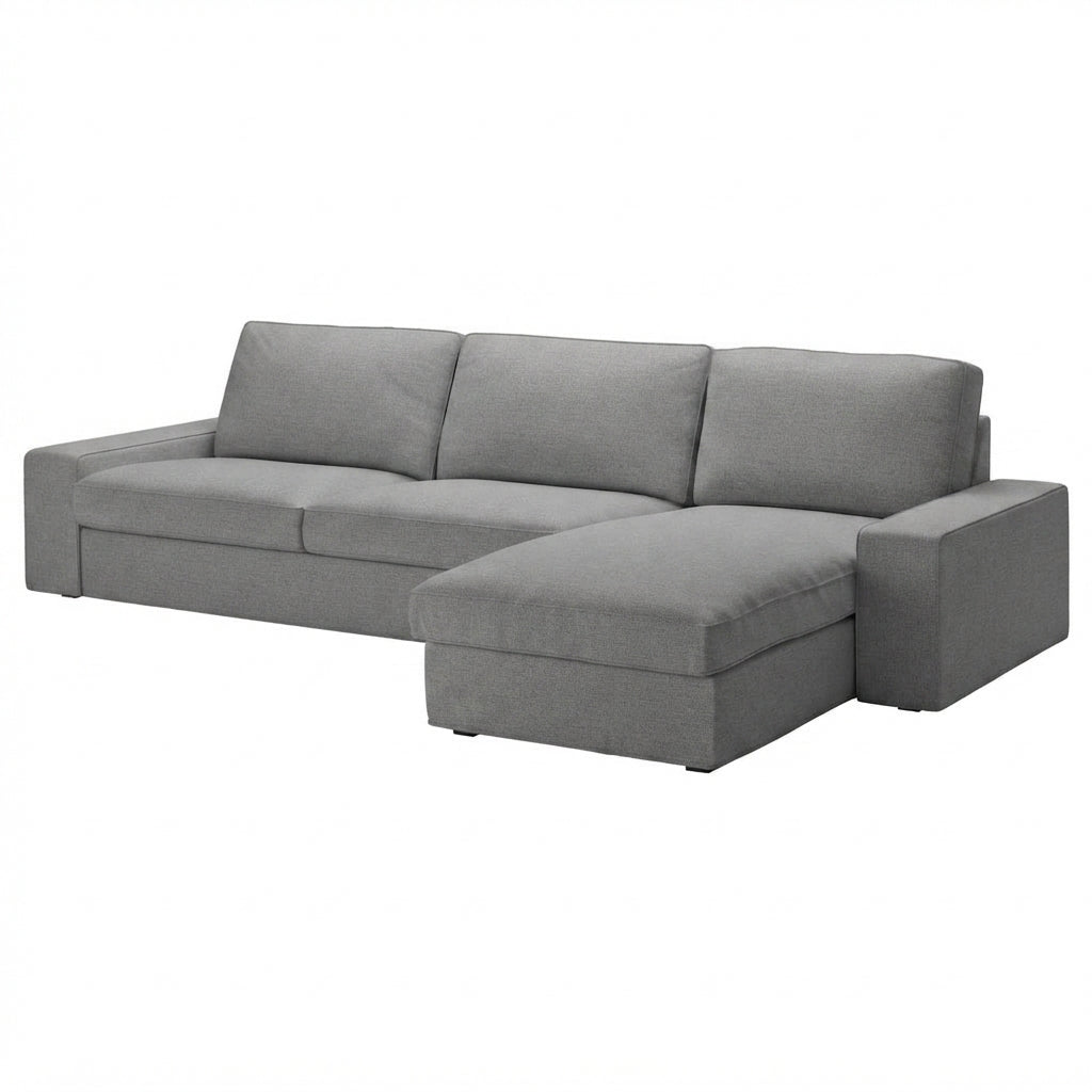 Kivik 3-zits met chaise longue hoes Classic Metaalgrijs #36 — Norsemaison [nm-render]